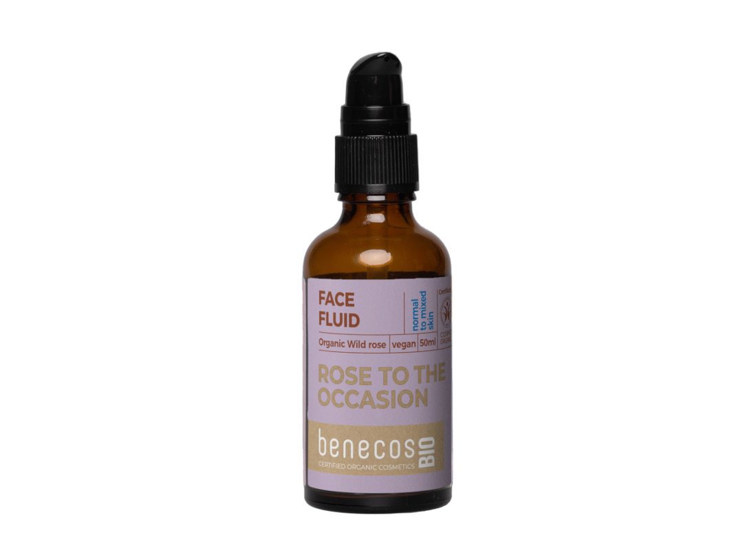 Organic lightweight hydration boosting wild rose face fluid 50ml