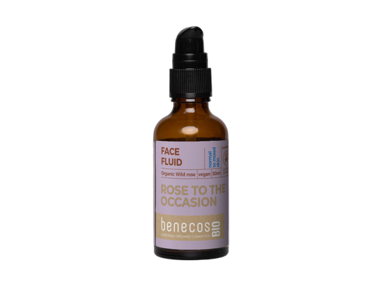 Organic lightweight hydration boosting wild rose face fluid 50ml