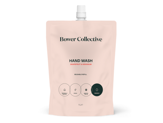 Bower Natural Hand Wash Refill 1L - Returnable Pouch