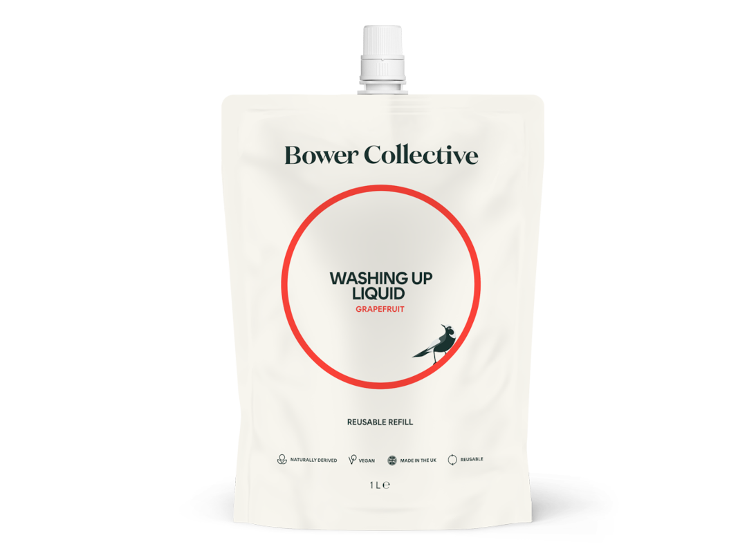 Bower Washing Up Liquid Grapefruit 1L - Returnable Pouch