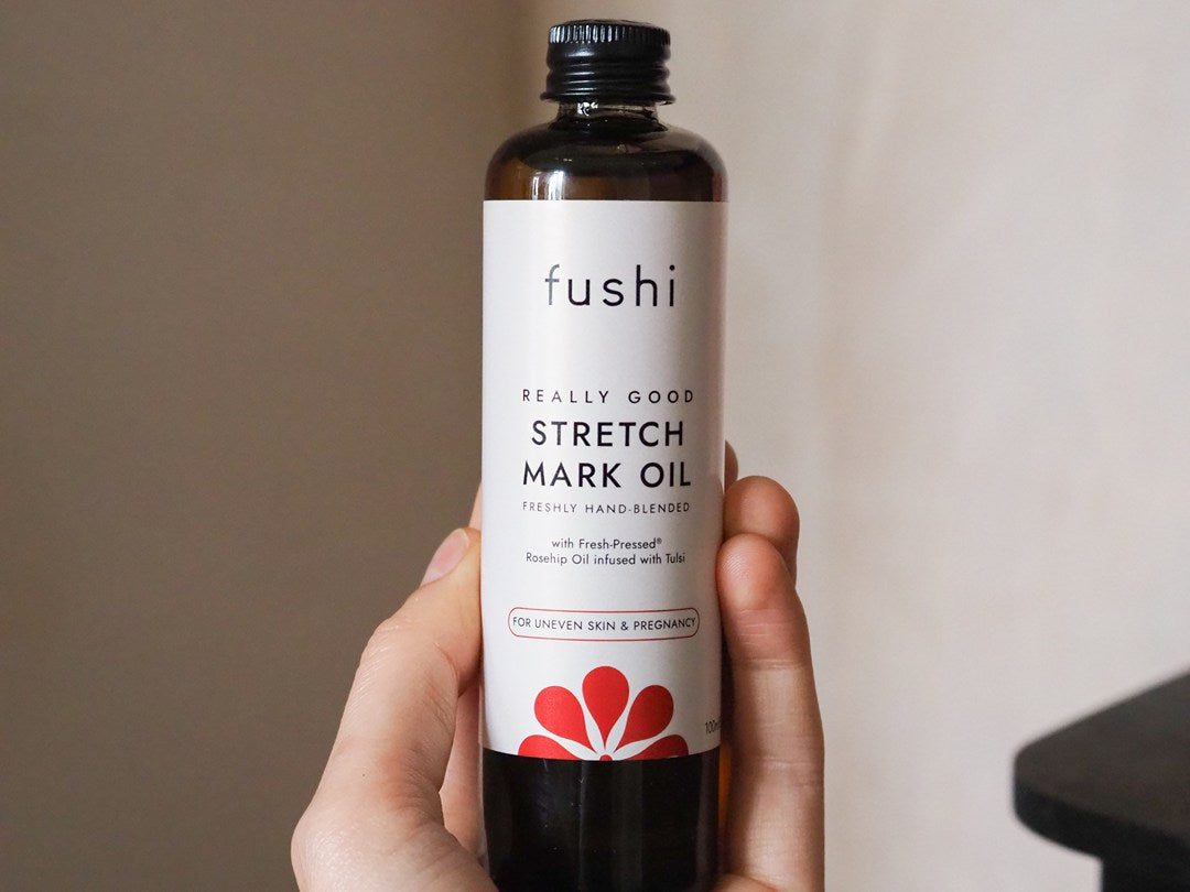 Organic Stretch Mark Body Oil with Pomegranate
