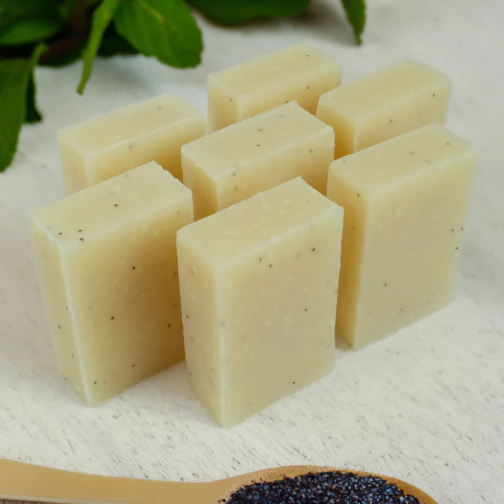 Peppermint & Poppyseed Natural Body Soap Bar
