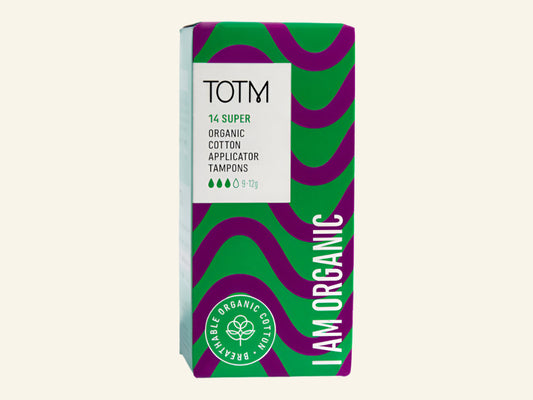 Totm Organic Cotton SuperTampons - Applicator x 14