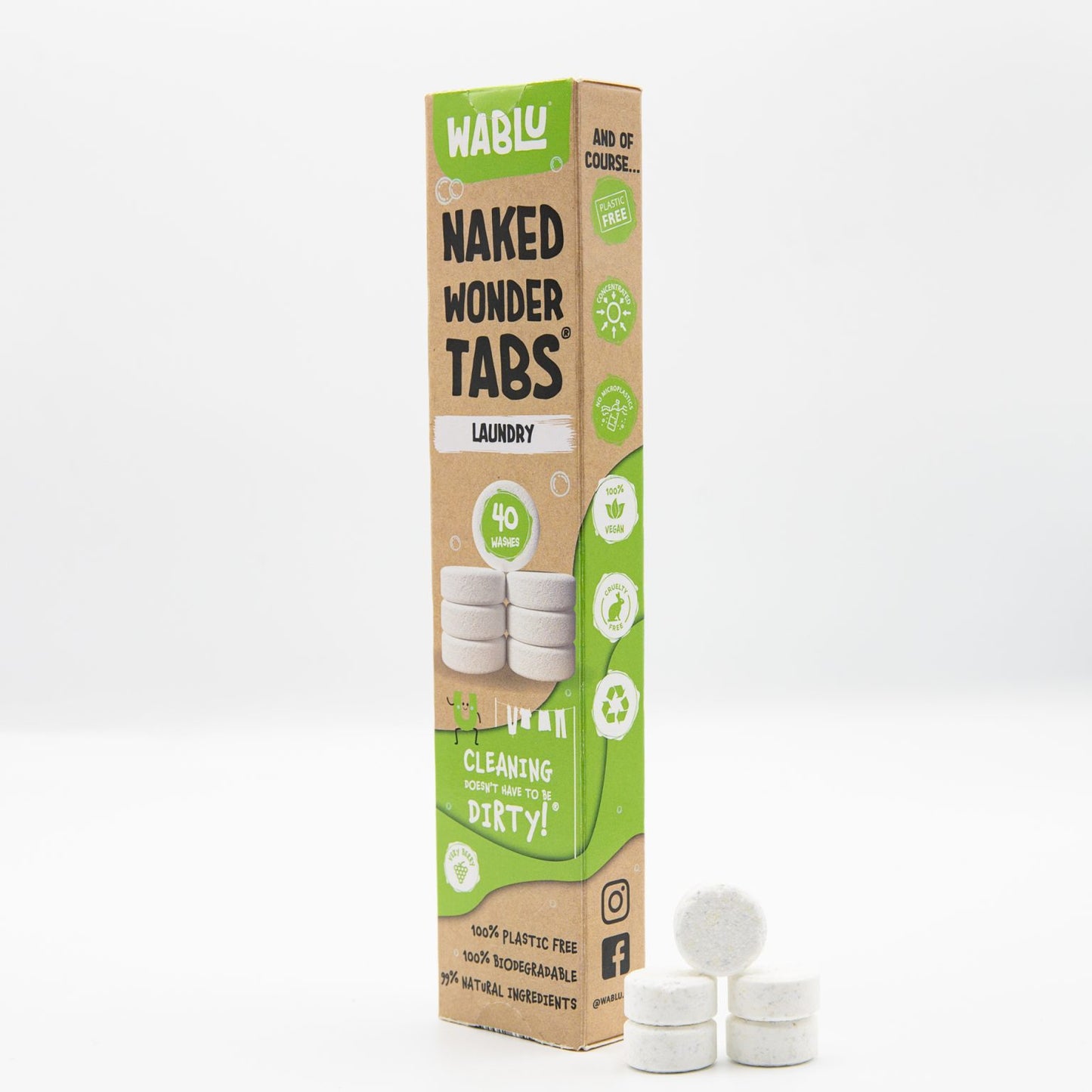 Plastic Free Laundry tablets concentrated x 40