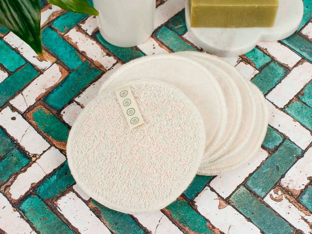 Organic Cotton Large Facial Pads x 5