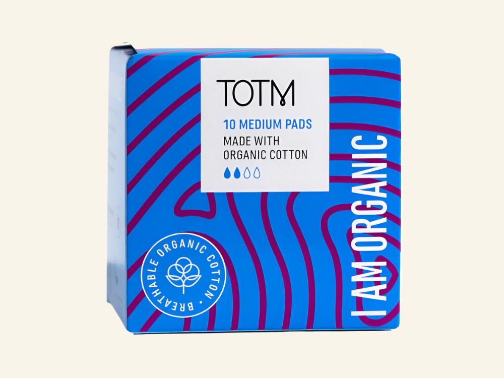 Totm Organic Cotton Pads with Wings x 10