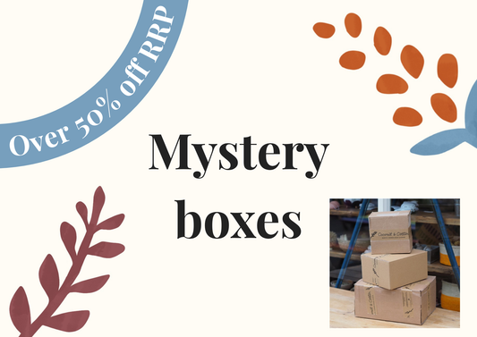 Mystery boxes over 50% off
