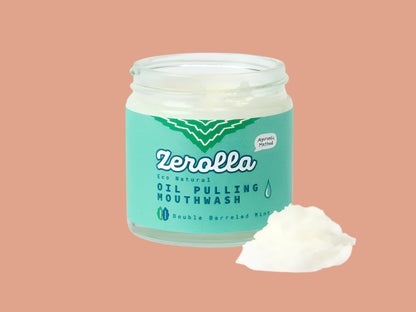 Natural Coconut Oil Pulling Mouthwash 60ml - Double Mint
