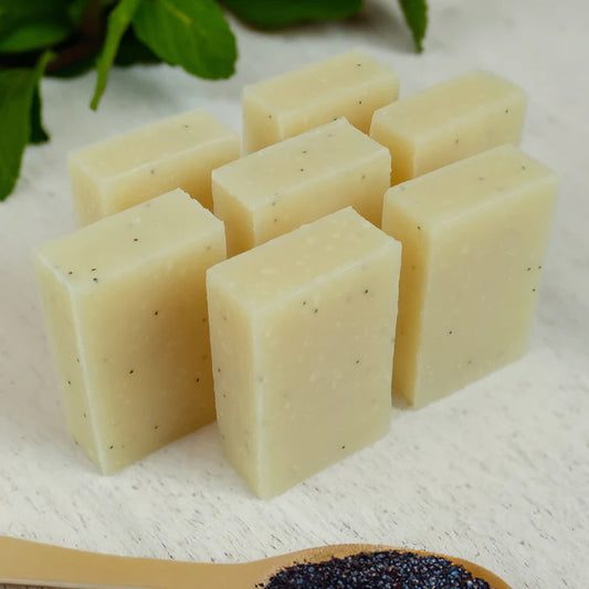 Peppermint & Poppyseed Natural Body Soap Bar