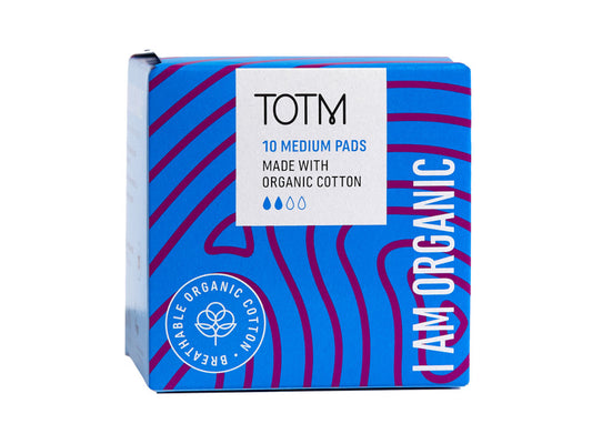 Totm Organic Cotton Pads with Wings x 10